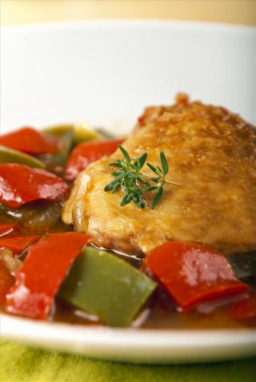 Pollo ai peperoni