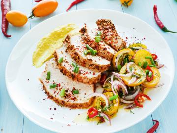 Pollo alla senape e peperoncino
