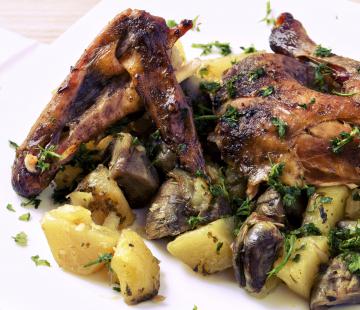Pollo con carciofi