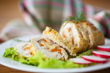 Rotolo di pollo ripieno