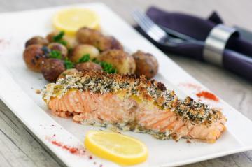 Salmone gratinato
