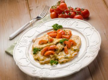 Scaloppine ai pomodorini