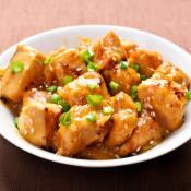 Bocconcini di pollo in salsa d'arancia 