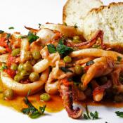 Calamari con piselli