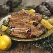 Costine di maiale con limoni confit