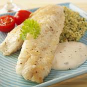 Filetto di gallinella scottato con cous cous di verdure
