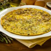 Frittata con asparagi selvatici