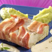 Merluzzo in crosta di pancetta