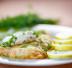 Baccalà impanato con salsa alla crème fraîche