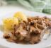 Fettine di maiale con crema di funghi