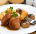 Filetto in agrodolce con patate novelle e cipolline