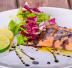 Salmone scottato con riduzione di aceto balsamico