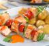 Spiedini di salmone e pomodorini