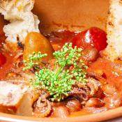 Moscardini con fagioli