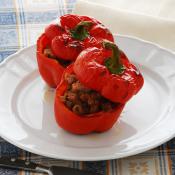 Peperoni ripieni di carne