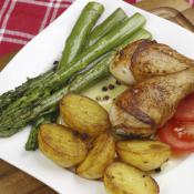 Pollo con asparagi