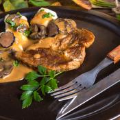 Scaloppine con salsa al tartufo