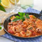Stufato di pesce in salsa piccante