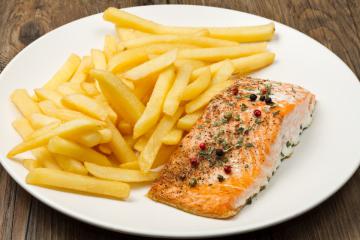 Tranci di salmone al forno